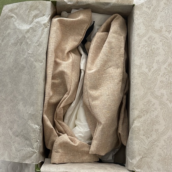 Gucci W Kika Flat Thong Sandals Web GG Nylon & Leather Size 38.5 BNIB - Picture 5 of 6